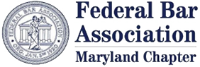 Logo Recognizing Meyers, Rodbell & Rosenbaum, PA's affiliation with Federal Bar Association